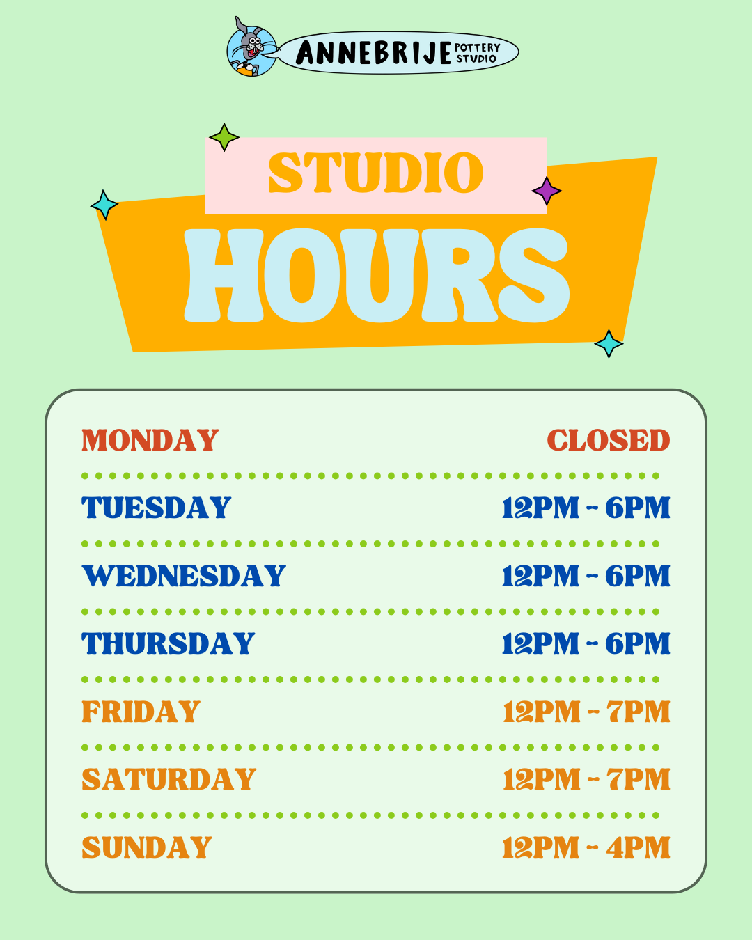 NEW HOURS Flyer
